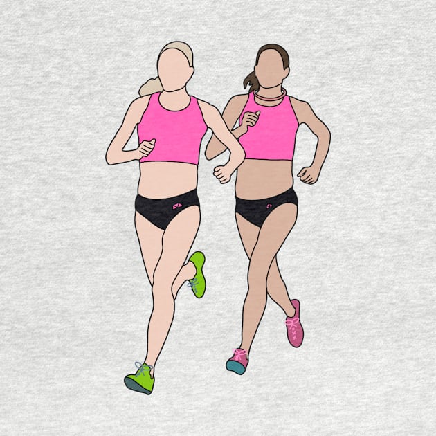 Shalane Flanagan and Kara Goucher by GrellenDraws